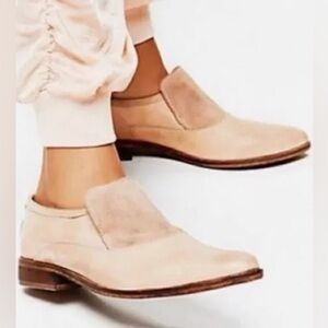 Free People Brady Leather Slip On Loafers